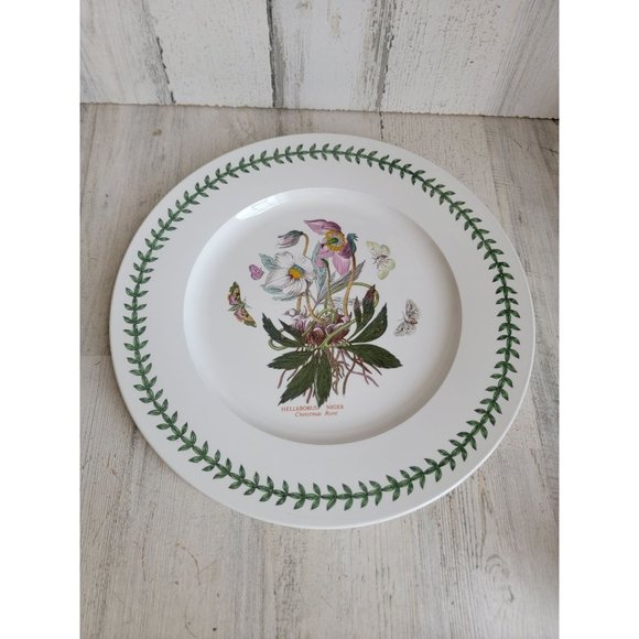 Portmeirion Botanic Gardens xmas Rose 13" serving plate home decor - Picture 1 of 6